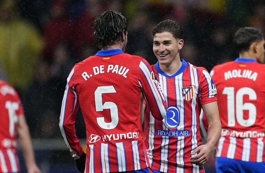Atletico Madrid claim La Liga top spot with marvelous goal from Alvarez (video)